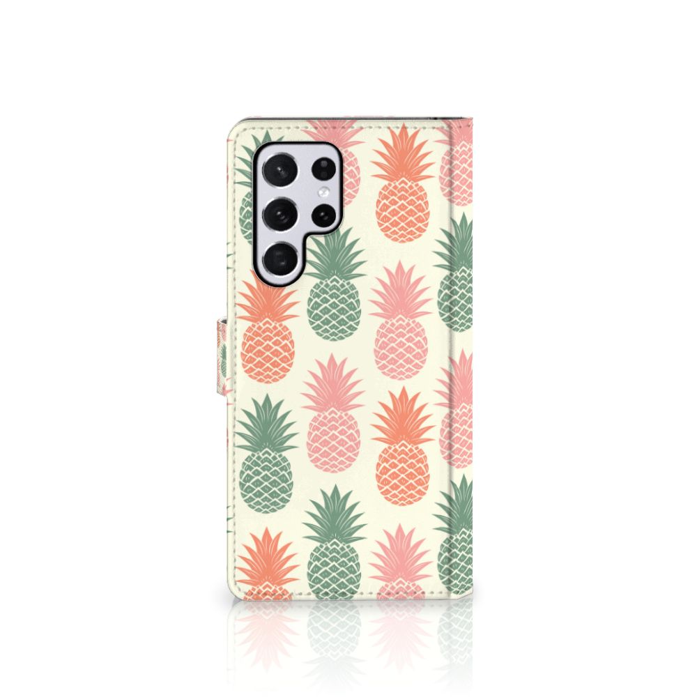 Samsung Galaxy S22 Ultra Book Cover Ananas