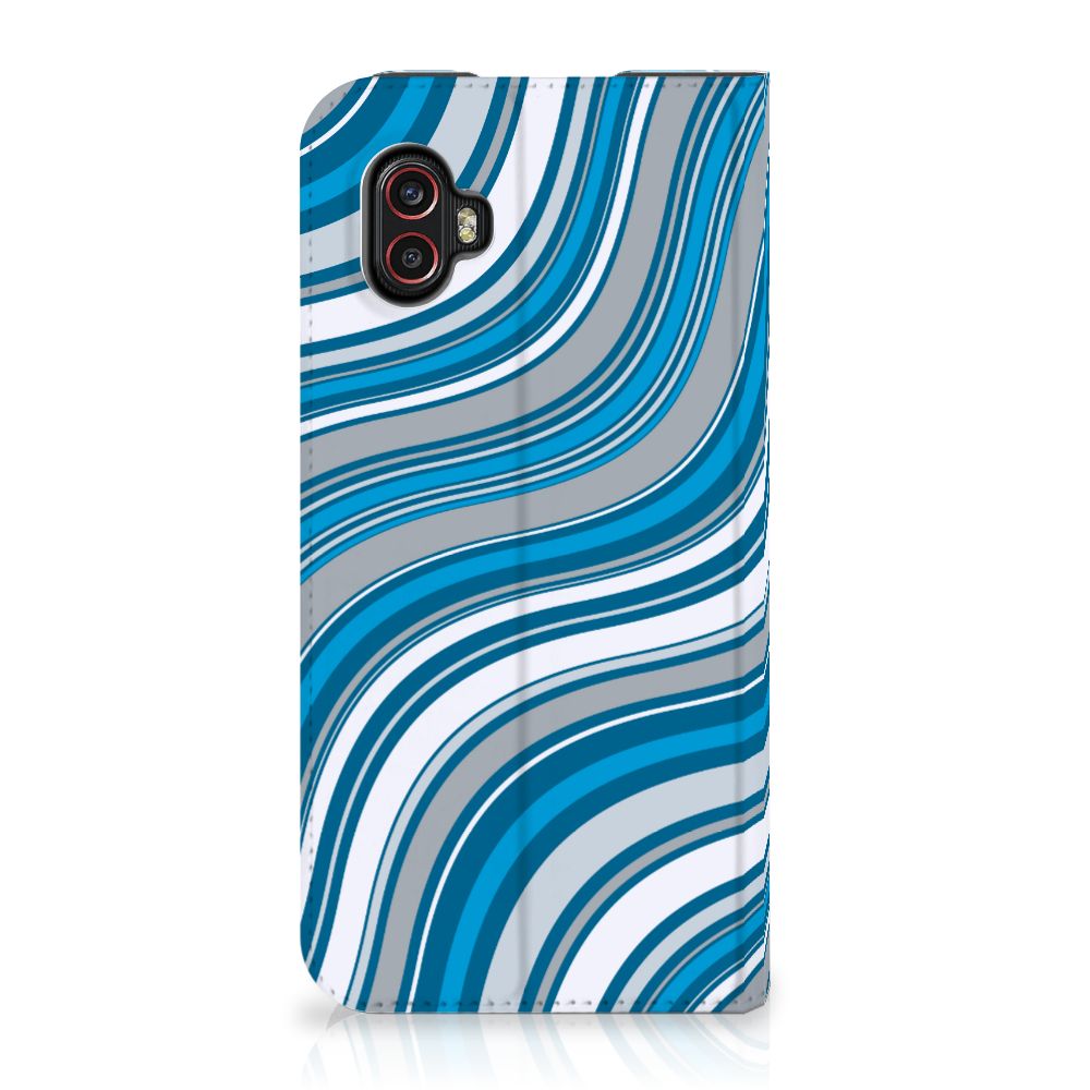 Samsung Galaxy Xcover 6 Pro Hoesje met Magneet Waves Blue - B2C Telecom