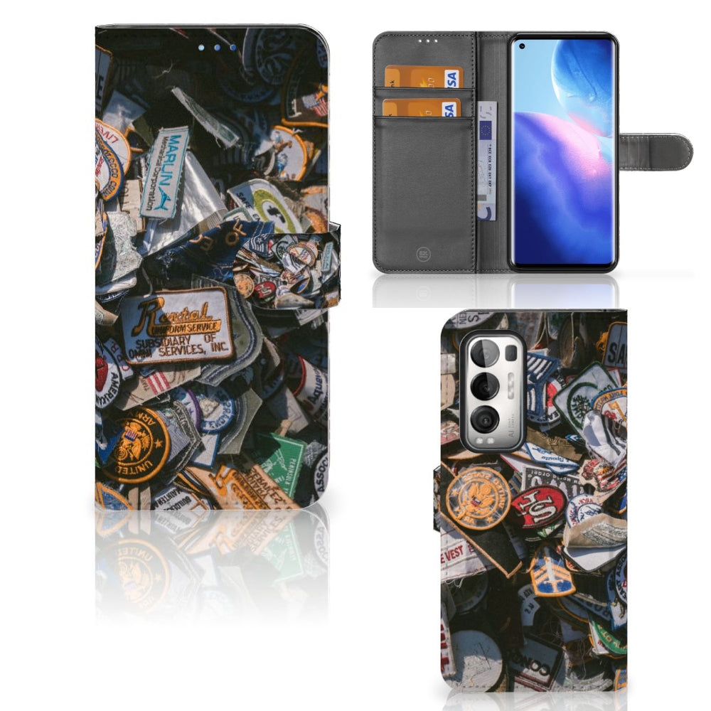 OPPO Find X3 Neo 5G Telefoonhoesje met foto Badges
