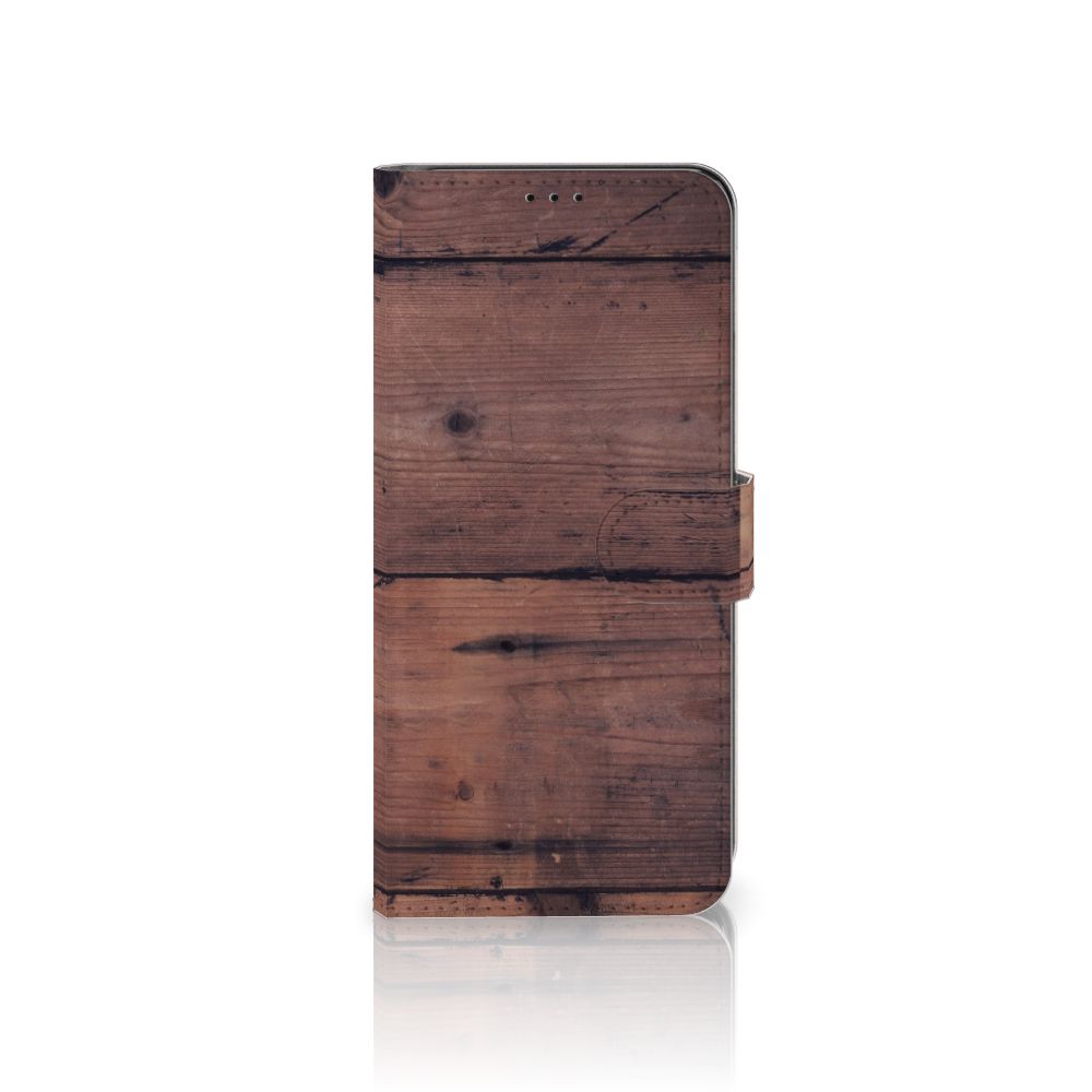 Samsung Galaxy S21 Ultra Book Style Case Old Wood