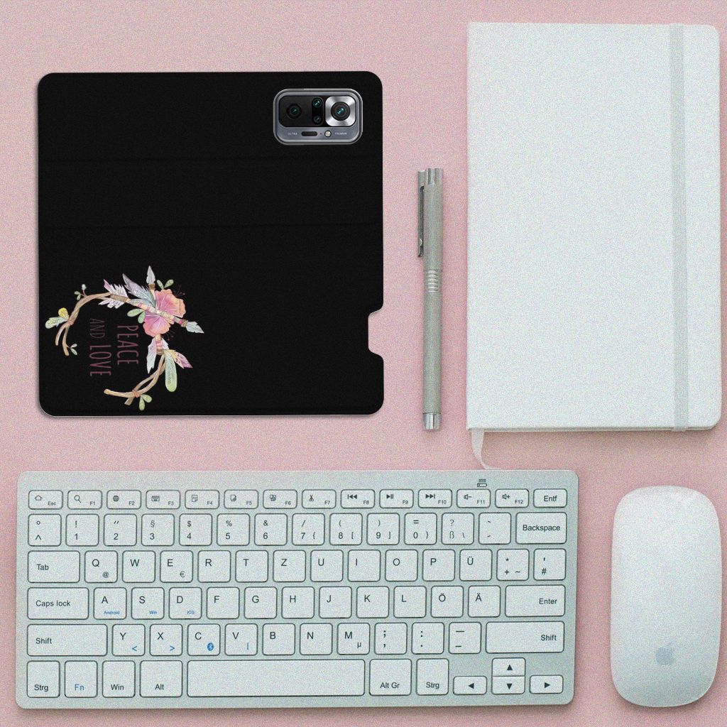 Xiaomi Redmi Note 10 Pro Magnet Case Boho Text - B2C Telecom
