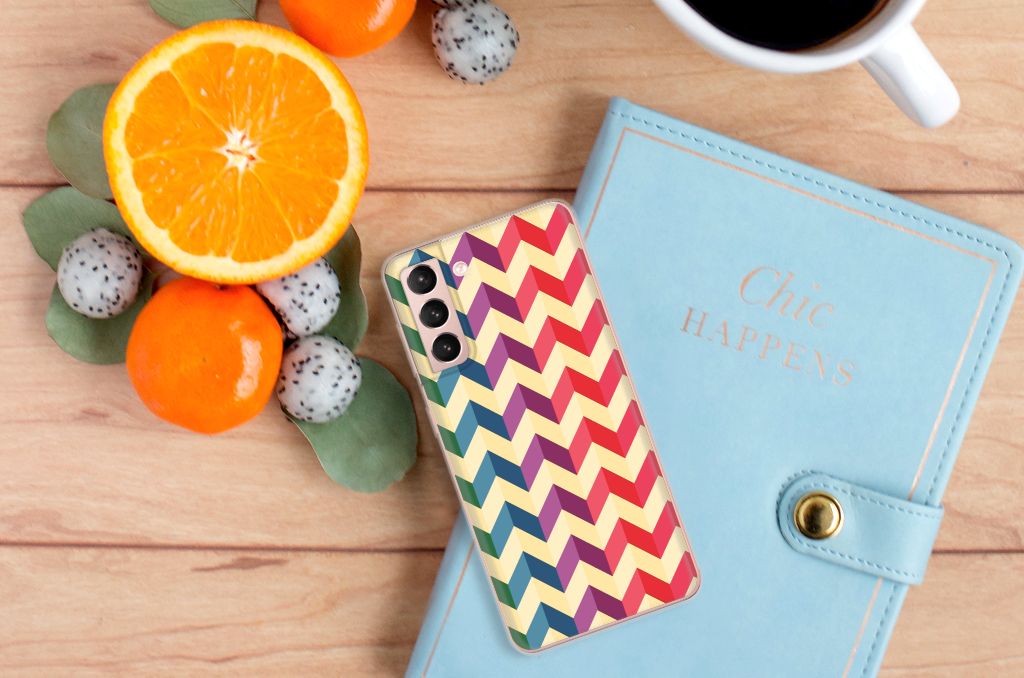 Samsung Galaxy S21 TPU bumper Zigzag Multi Color B2C Telecom