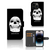 Telefoonhoesje met Naam iPhone 15 Pro Skull Eyes met opvallend skull design en vakjes voor pasjes.