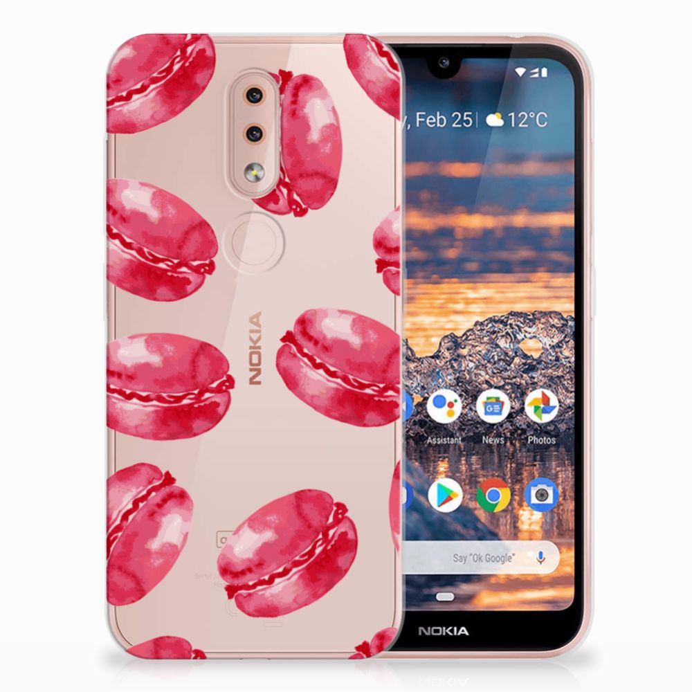 Nokia 4.2 Siliconen Case Pink Macarons