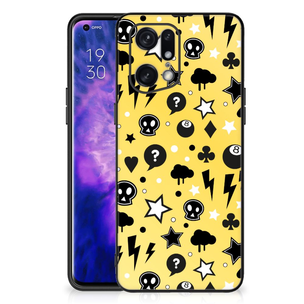 Telefoonhoesje OPPO Find X5 Pro Punk Geel