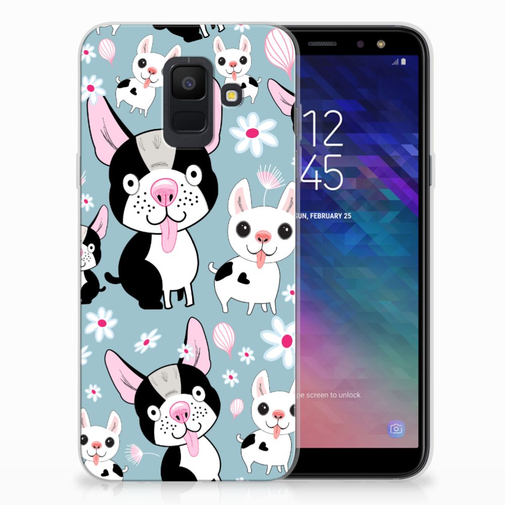 Samsung Galaxy A6 (2018) TPU Hoesje Hondjes