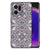 OPPO Find X5 Marmeren Print Telefoonhoesje Flower Tiles