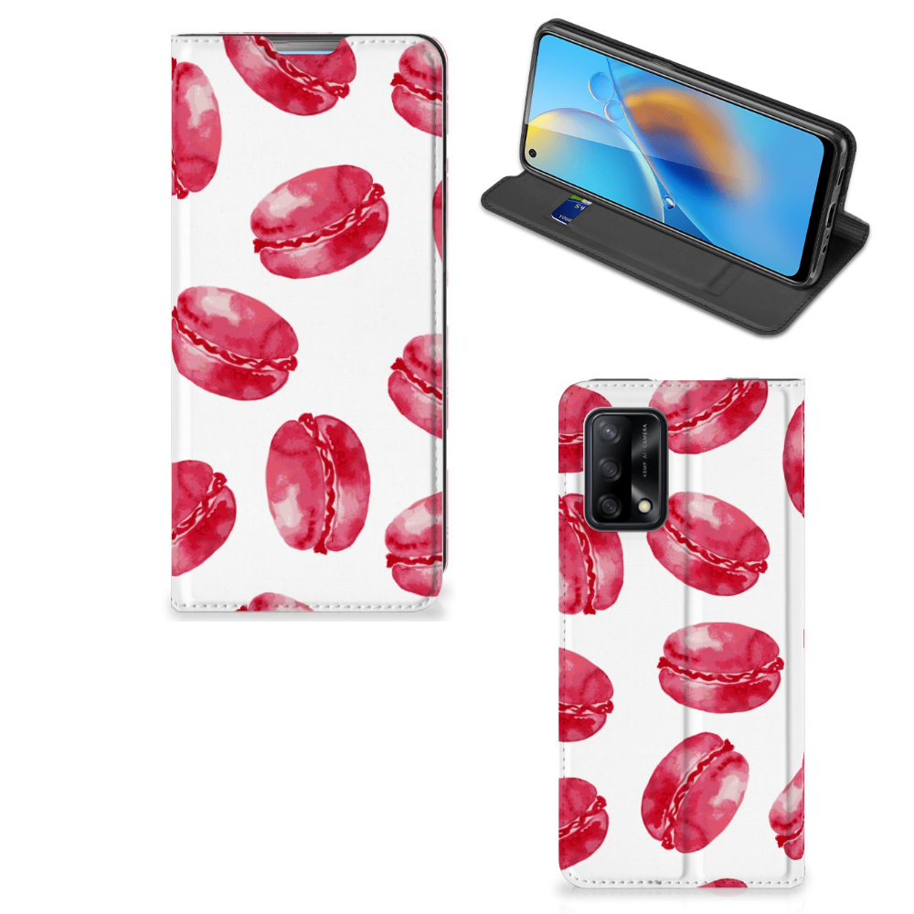 OPPO A74 4G Flip Style Cover Pink Macarons - B2C Telecom