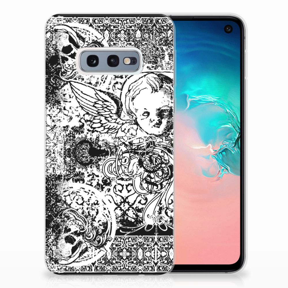 Silicone Back Case Samsung Galaxy S10e Skulls Angel