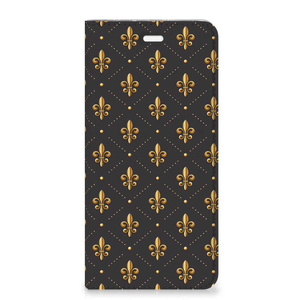 Huawei P10 Plus Hoesje met Magneet Franse Lelie