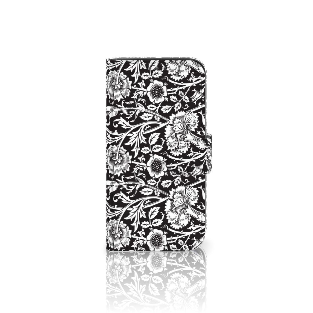 Apple iPhone 12 Mini Hoesje Black Flowers
