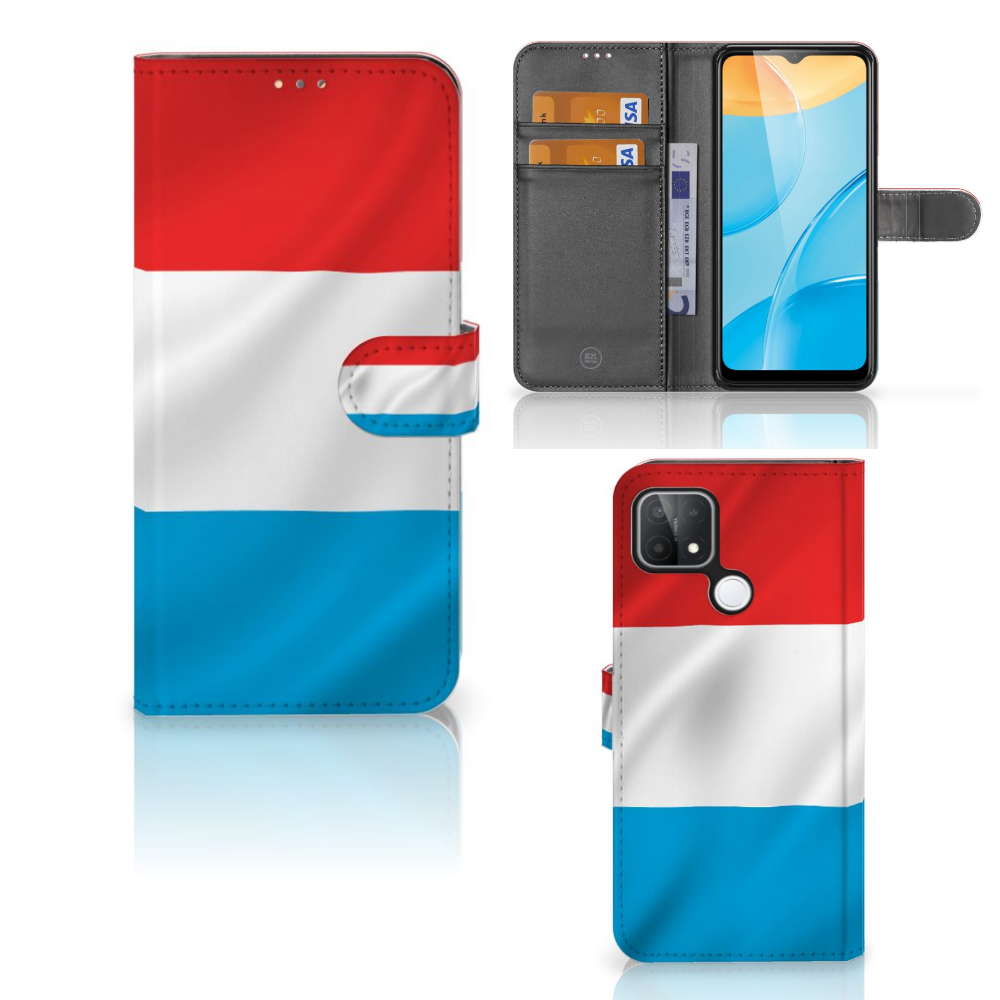 OPPO A15 Bookstyle Case Luxemburg