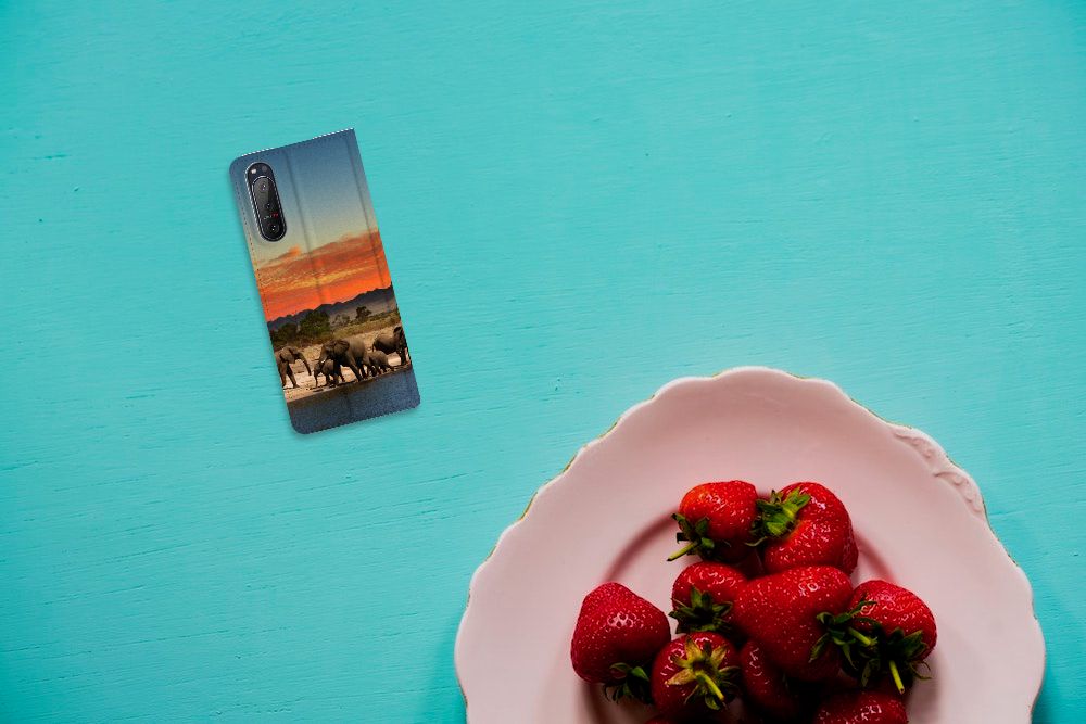 Sony Xperia 5 II Hoesje maken Olifanten - B2C Telecom
