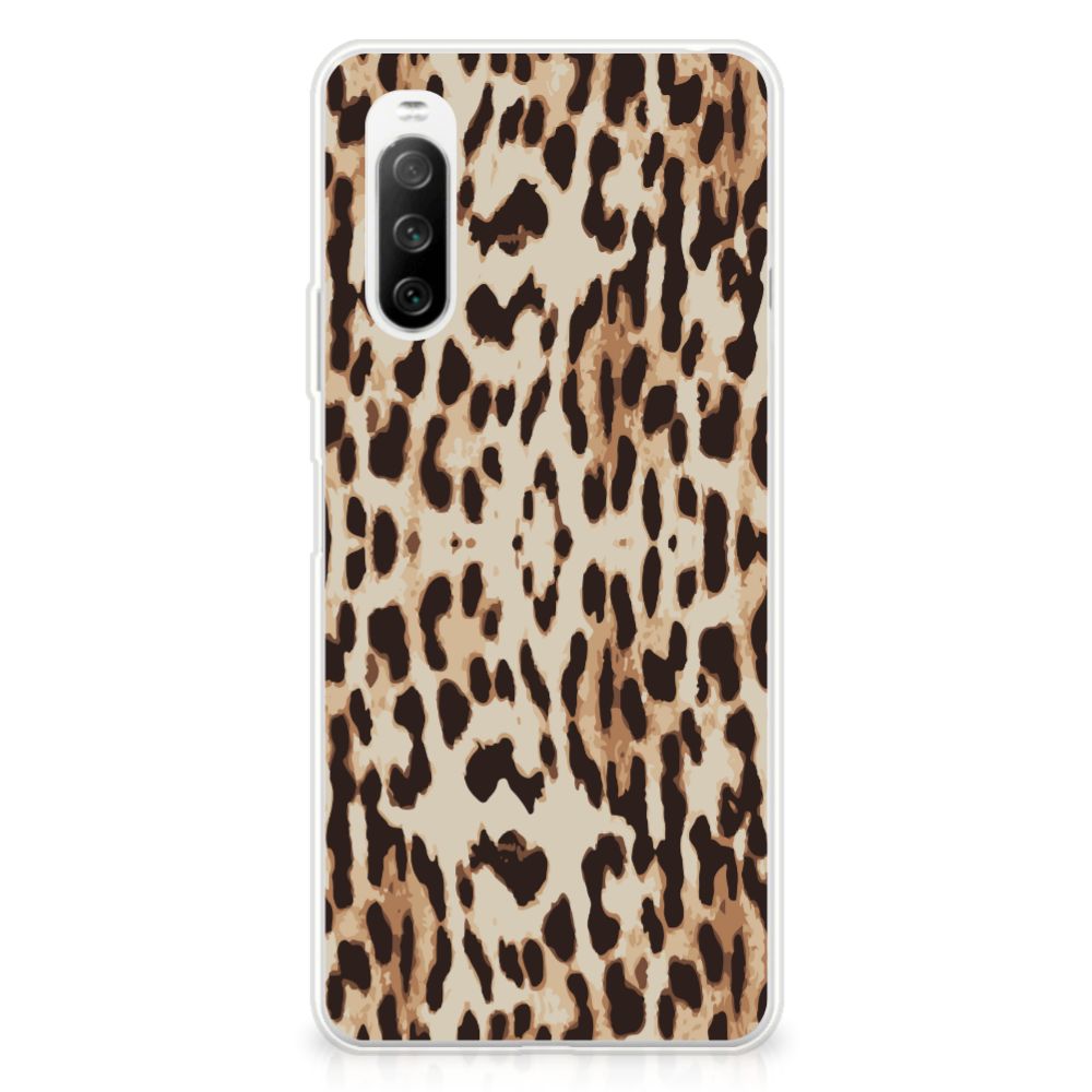 Sony Xperia 10 III TPU Hoesje Leopard B2C Telecom