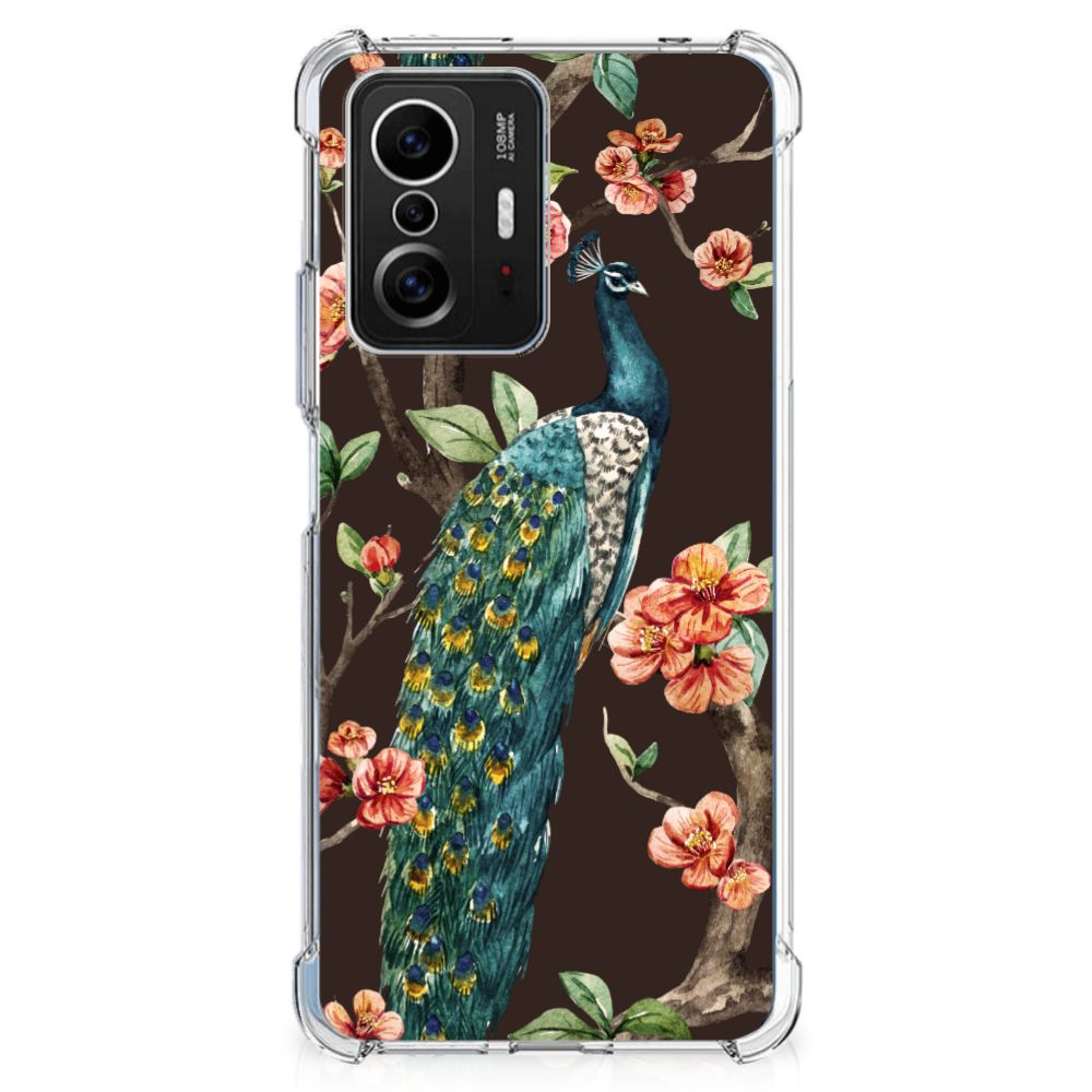 Xiaomi 11T | 11T Pro Case Anti-shock Pauw met Bloemen