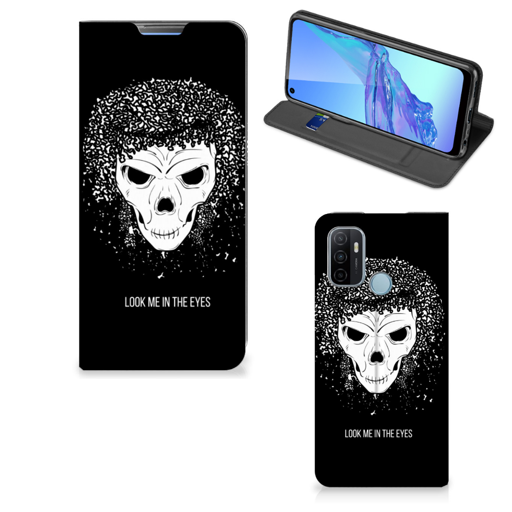 Mobiel BookCase OPPO A53 | A53s Skull Hair - B2C Telecom