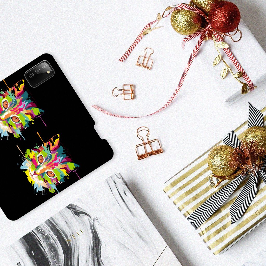 Samsung Galaxy M02s | A02s Magnet Case Cat Color