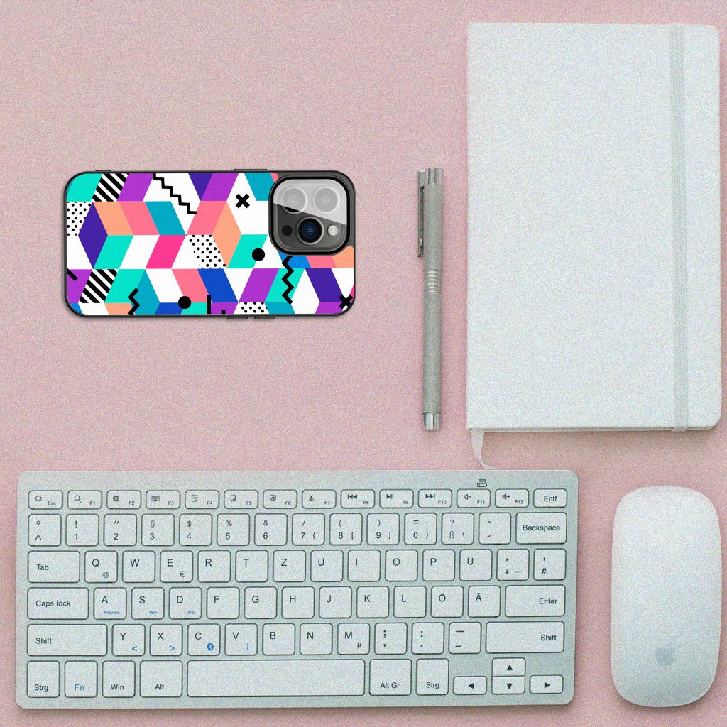 iPhone 13 Pro Backcover Blokken Kleurrijk B2C Telecom