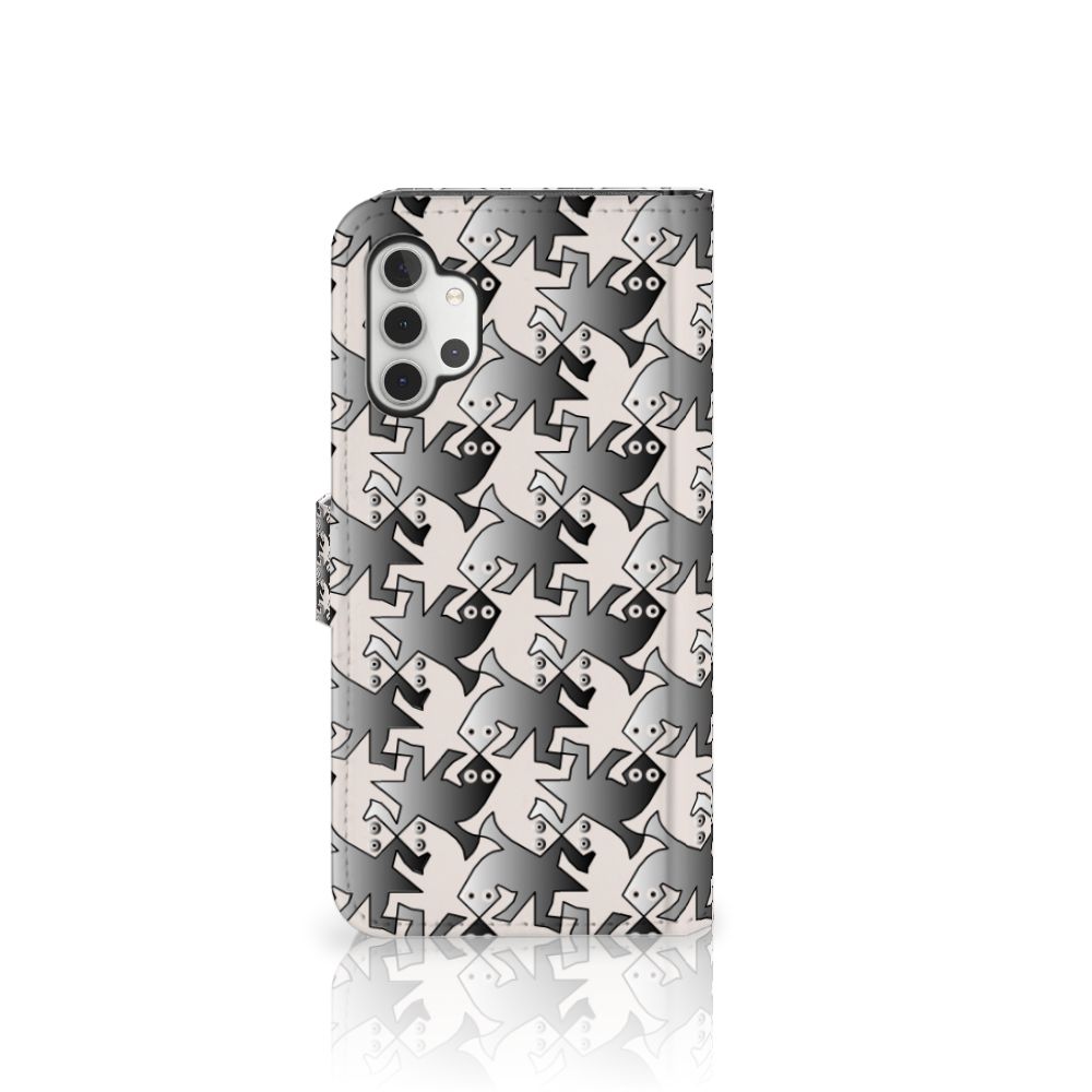 Samsung Galaxy A32 4G Telefoonhoesje met Pasjes Salamander Grey