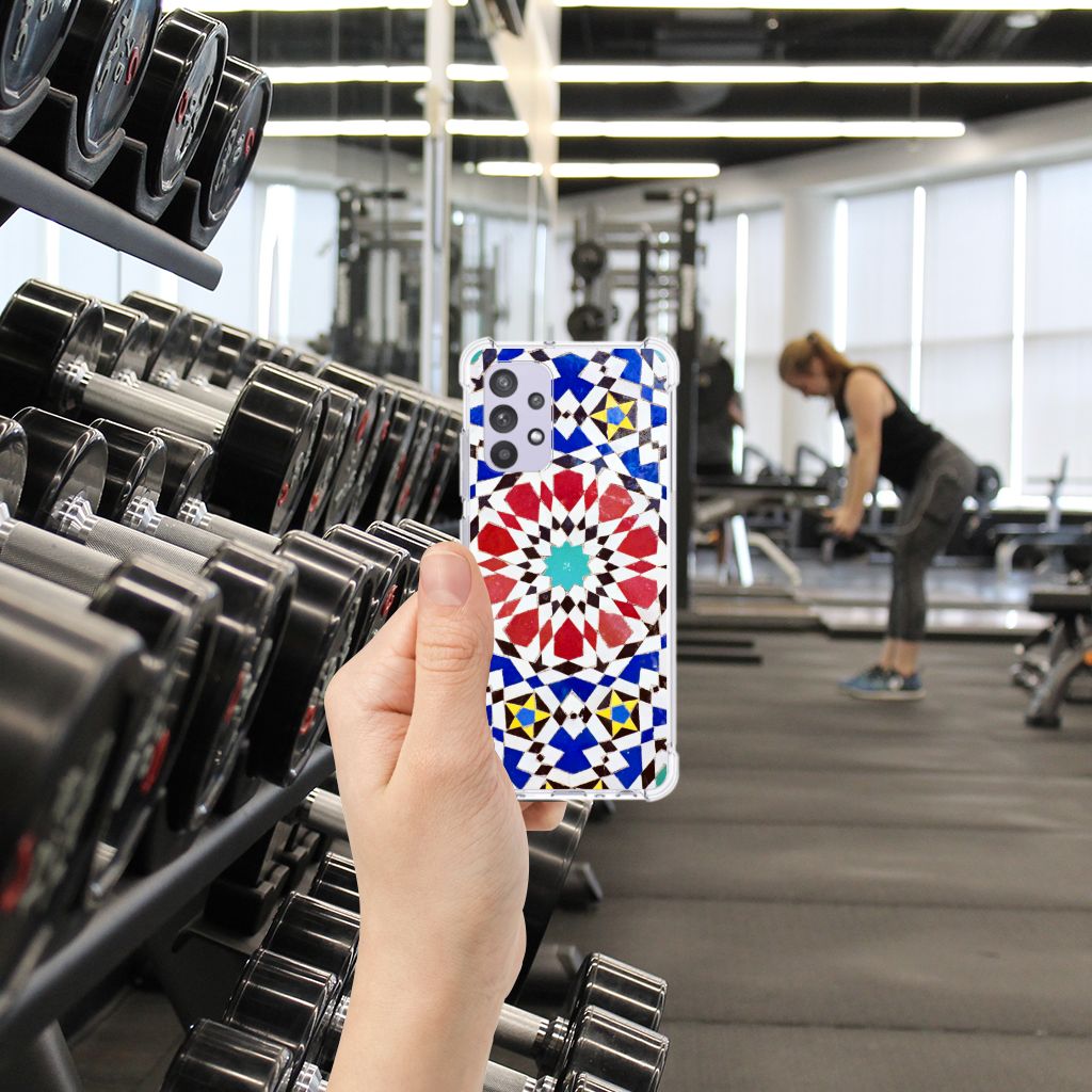 Samsung Galaxy A32 4G | A32 5G Enterprise Editie Anti-Shock Hoesje Mozaïek B2C Telecom