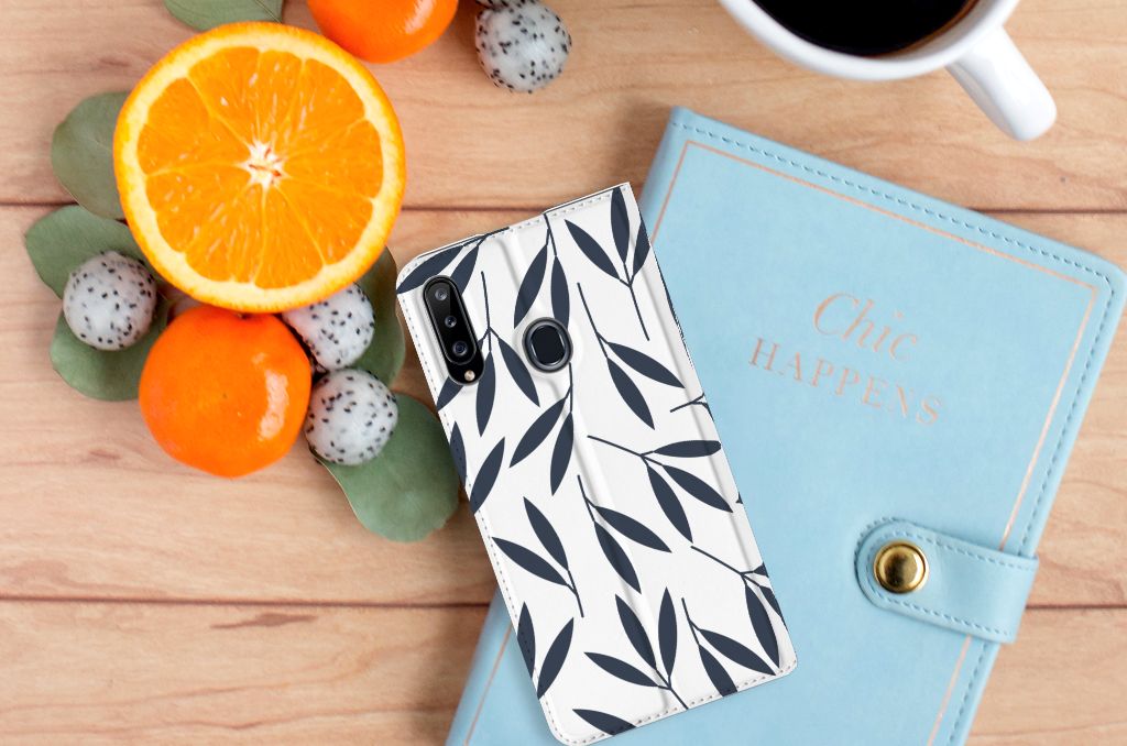 Samsung Galaxy A20s Smart Cover Leaves Blue - B2C Telecom