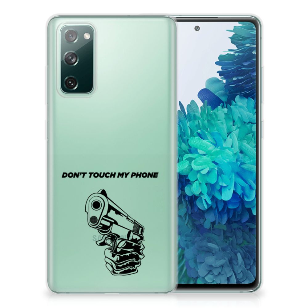 Samsung Galaxy S20 FE Silicone-hoesje Gun Don't Touch My Phone B2C Telecom