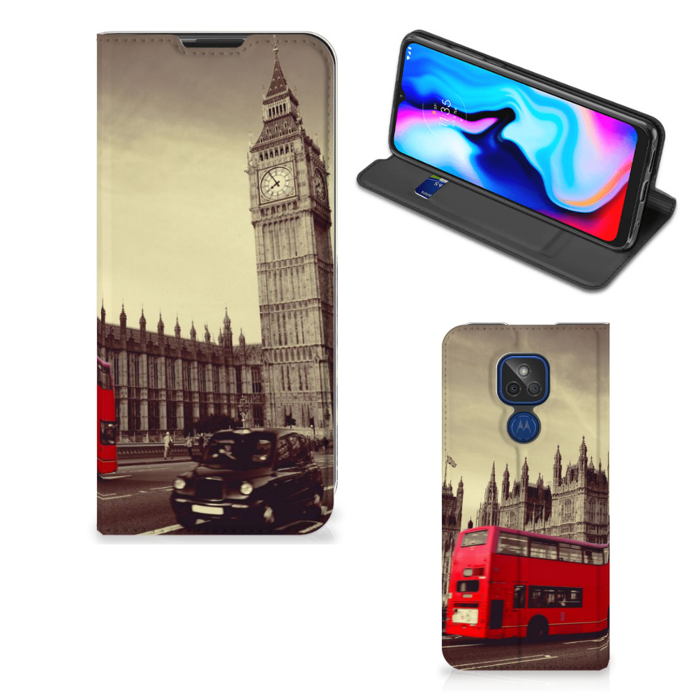 Motorola Moto G9 Play Book Cover Londen - B2C Telecom
