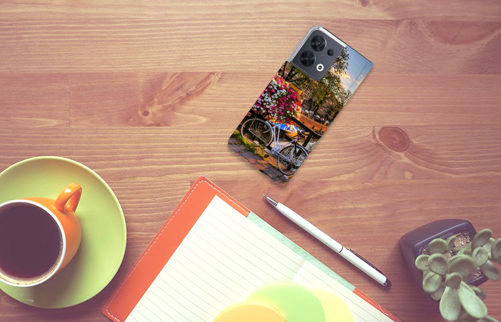 OPPO Reno8 Book Cover Amsterdamse Grachten - B2C Telecom