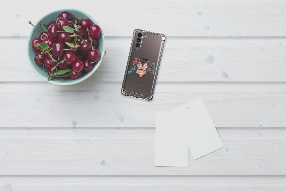 Samsung Galaxy S21 Stevig Bumper Hoesje Boho Summer B2C Telecom