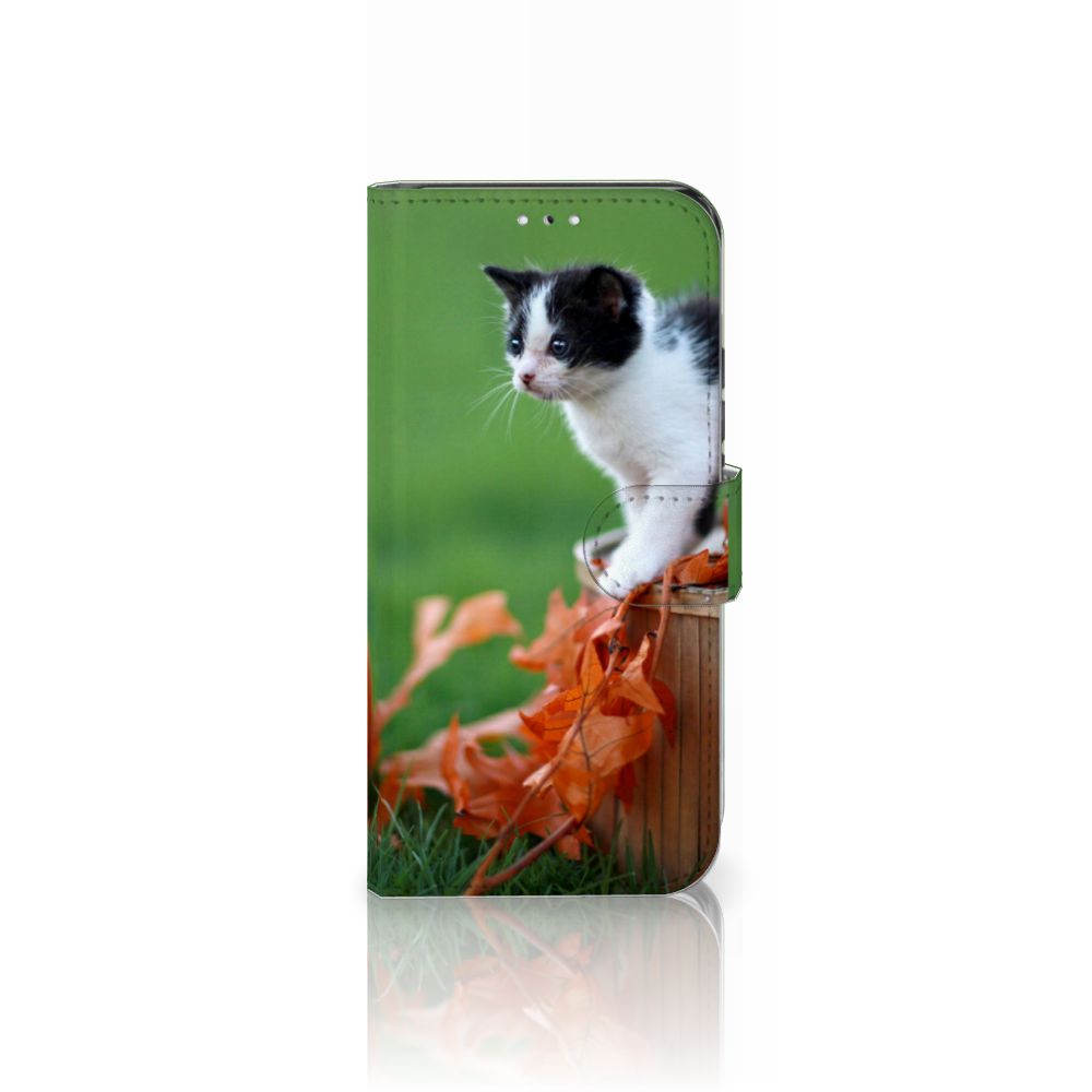 Samsung Galaxy S22 Telefoonhoesje met Pasjes Kitten