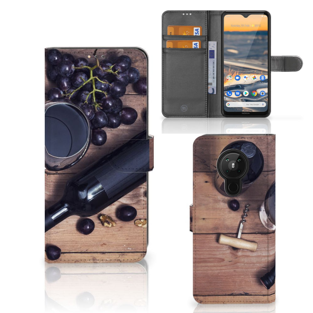 Nokia 5.3 Book Cover Wijn