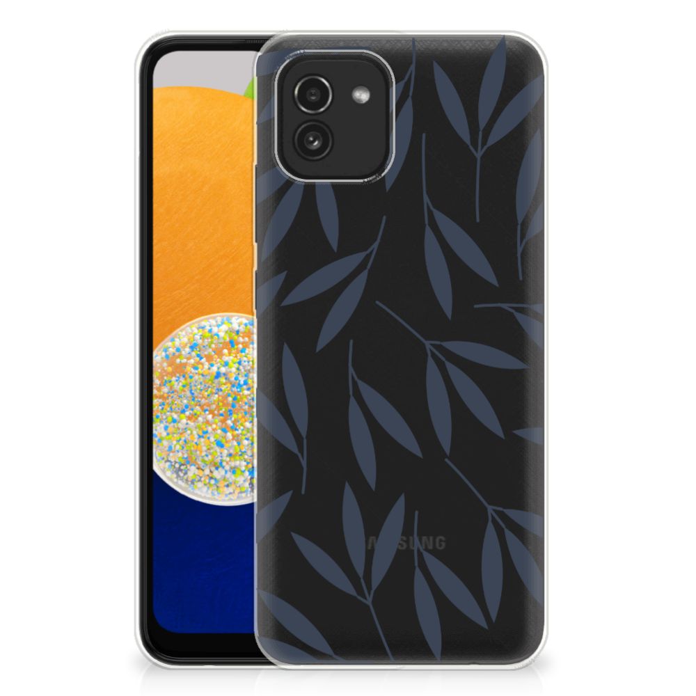 Samsung Galaxy A03 TPU Case Leaves Blue B2C Telecom