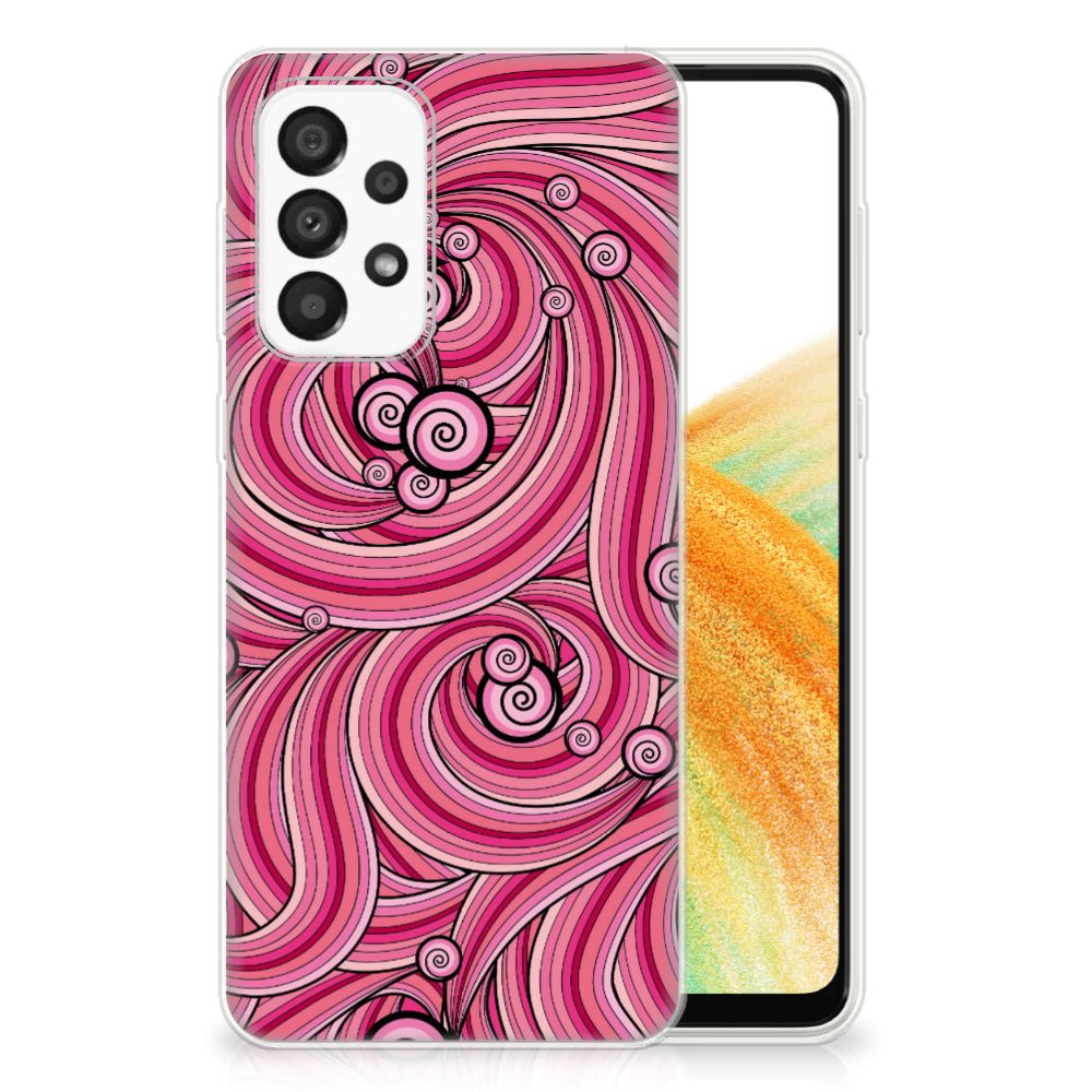 Samsung Galaxy A33 5G Hoesje maken Swirl Pink B2C Telecom