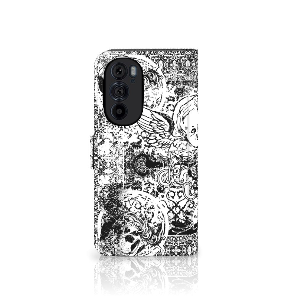 Telefoonhoesje met Naam Motorola Edge 30 Pro Skulls Angel