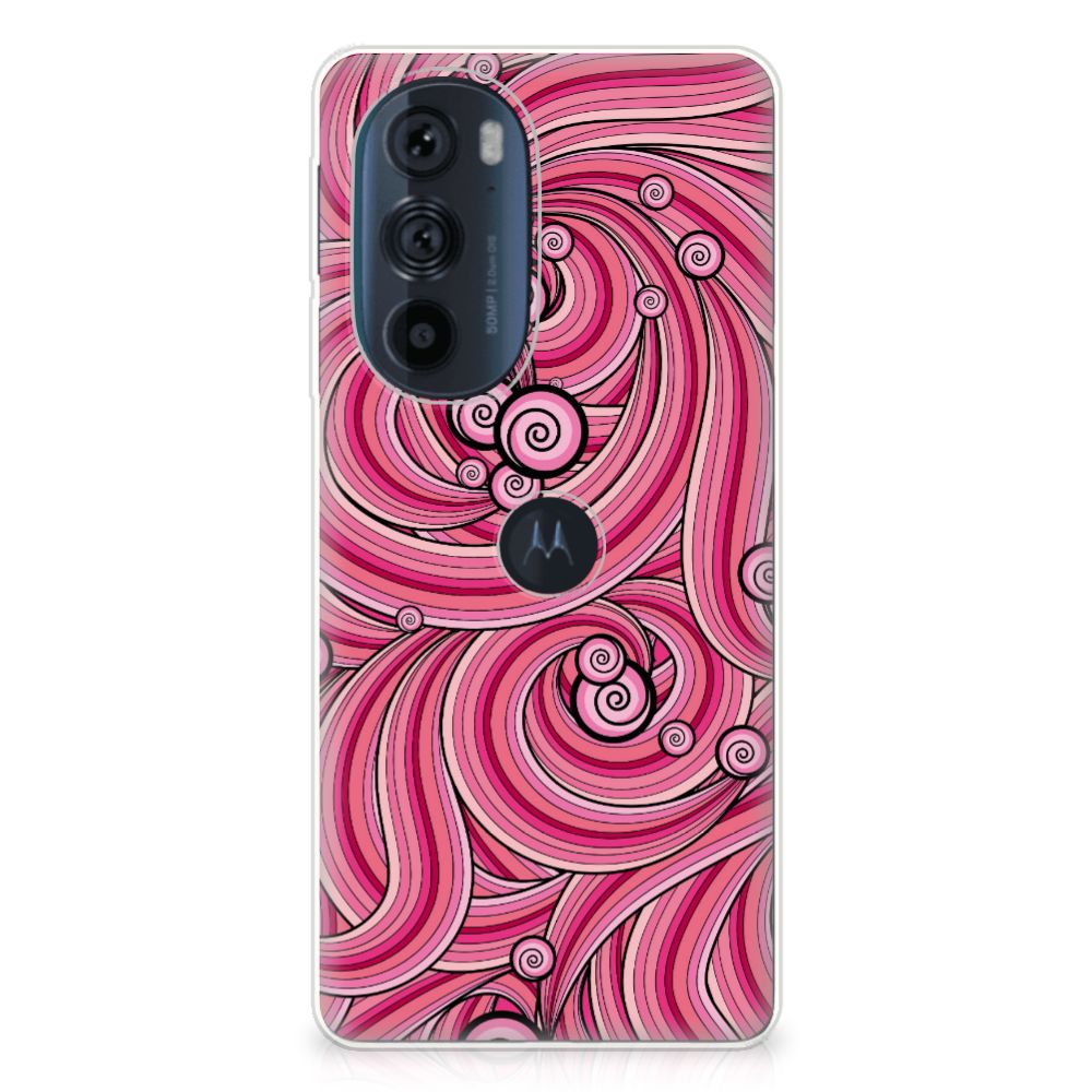 Motorola Edge 30 Pro Hoesje maken Swirl Pink B2C Telecom