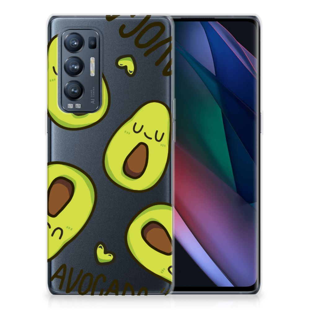 OPPO Find X3 Neo Telefoonhoesje met Naam Avocado Singing B2C Telecom