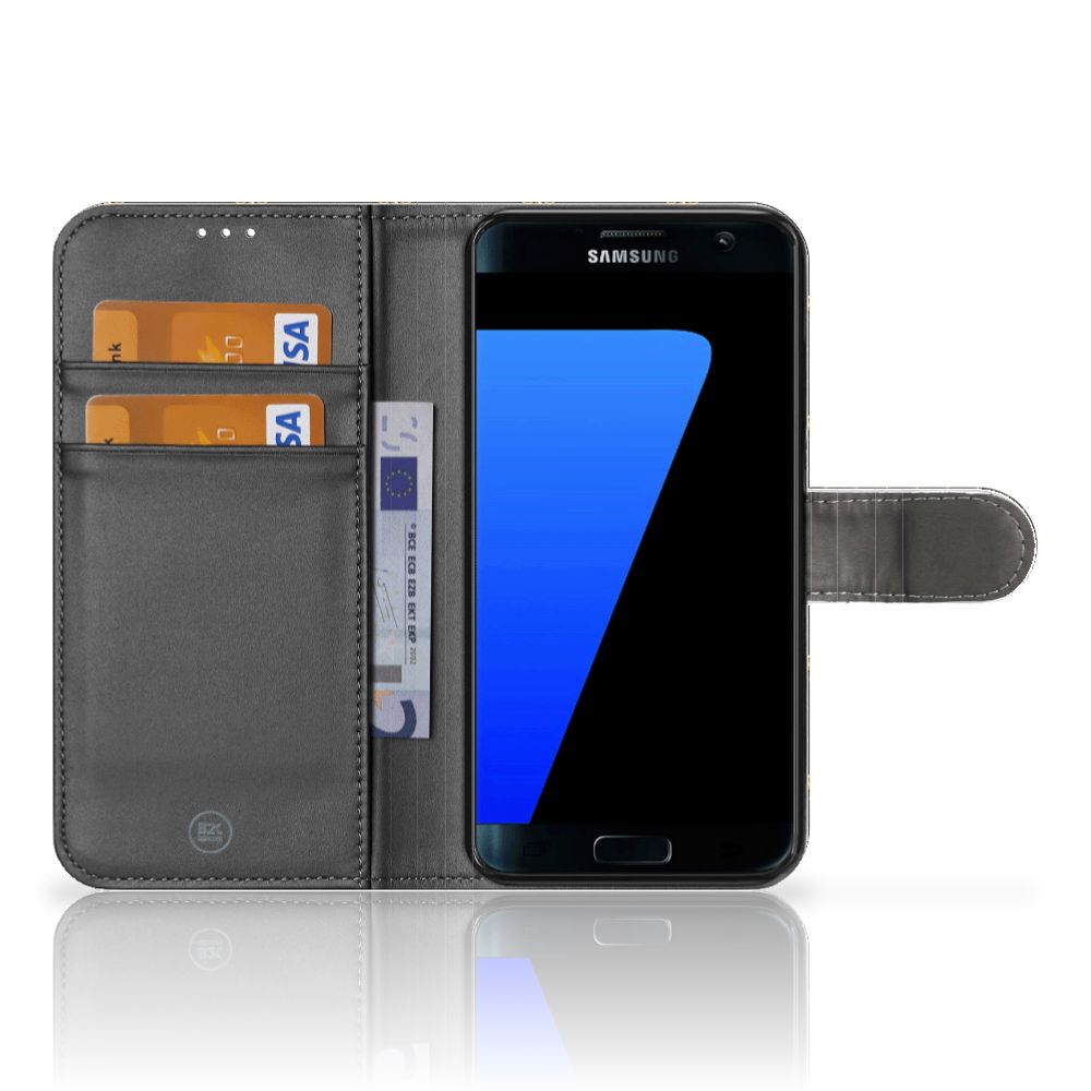 Samsung Galaxy S7 Edge Telefoon Hoesje Franse Lelie