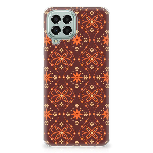 Samsung Galaxy M33 TPU bumper Batik Brown