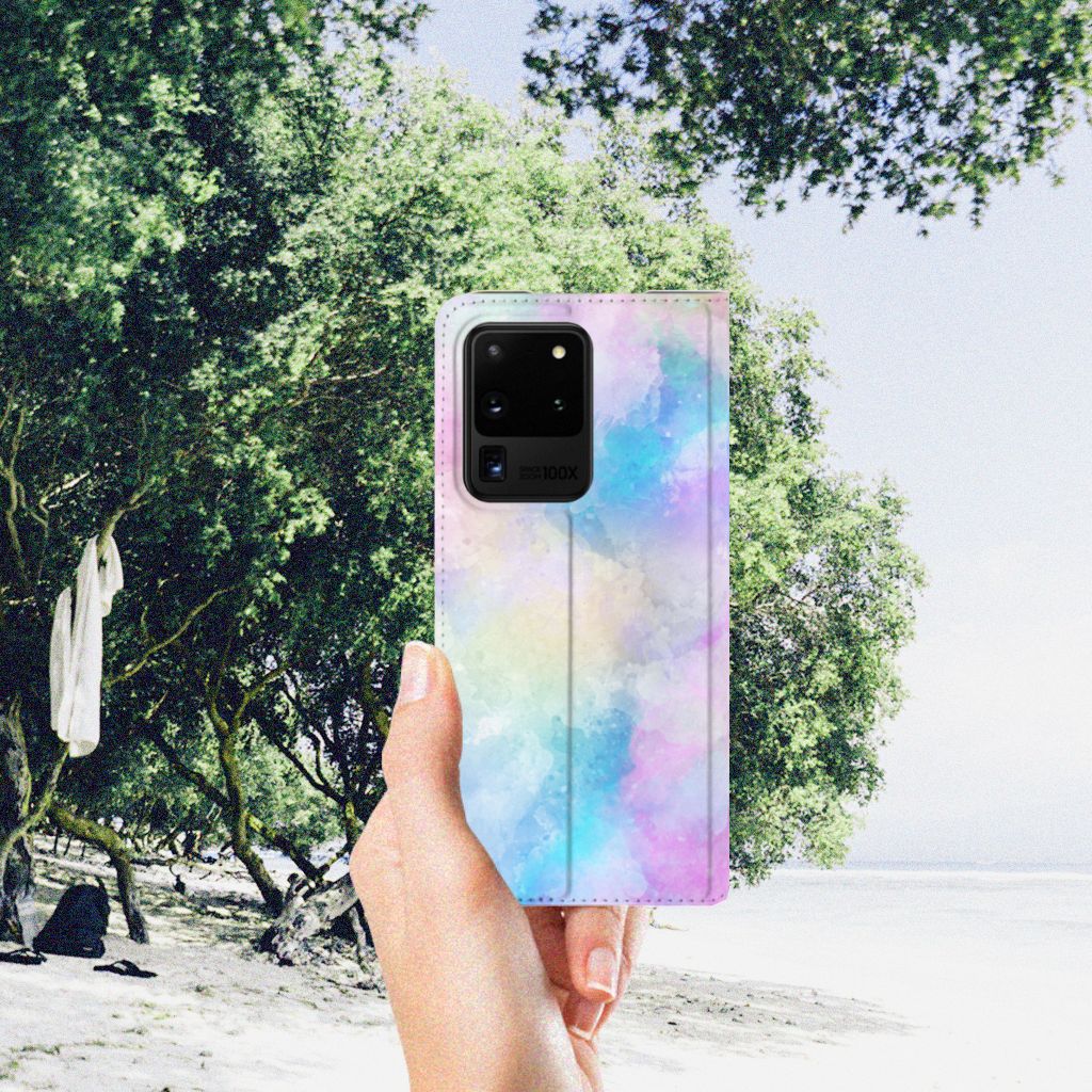 Bookcase Samsung Galaxy S20 Ultra Watercolor Light - B2C Telecom