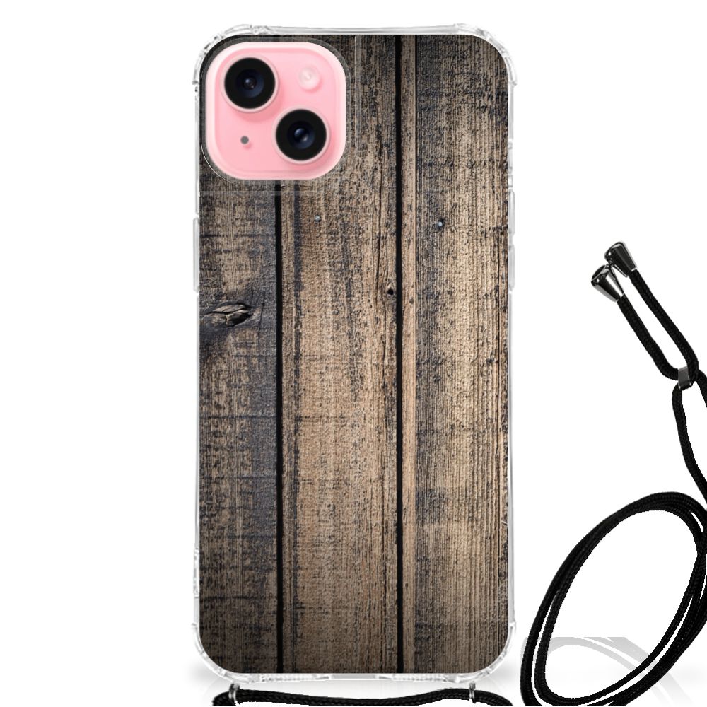 iPhone 15 Plus Stevig Telefoonhoesje Steigerhout
