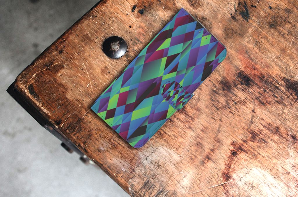 Samsung Galaxy S21 Plus Book Case Abstract Green Blue