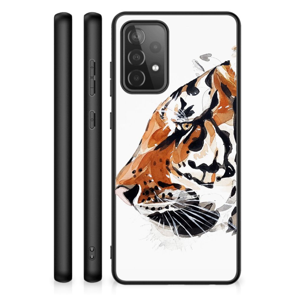 Kleurrijke Telefoonhoesje Samsung Galaxy A72 (5G/4G) Watercolor Tiger