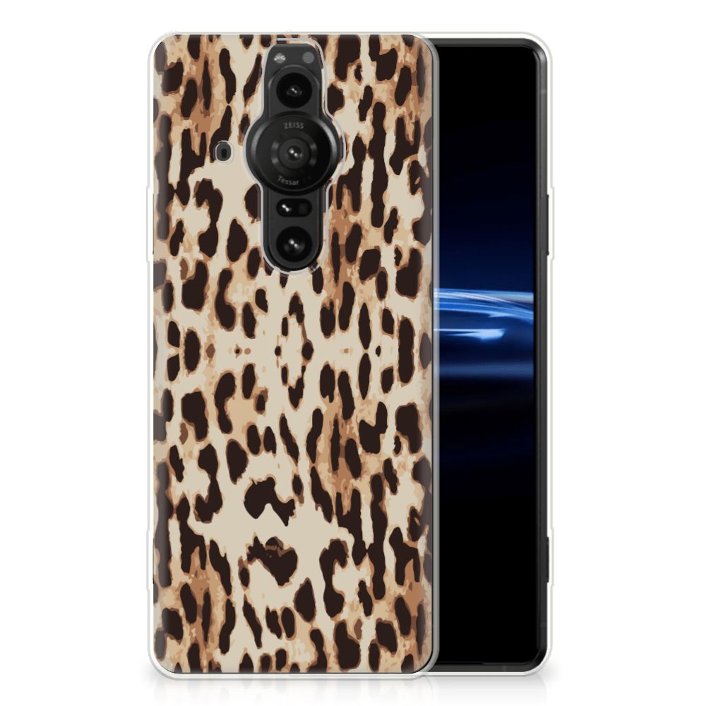 Sony Xperia Pro-I TPU Hoesje Leopard B2C Telecom