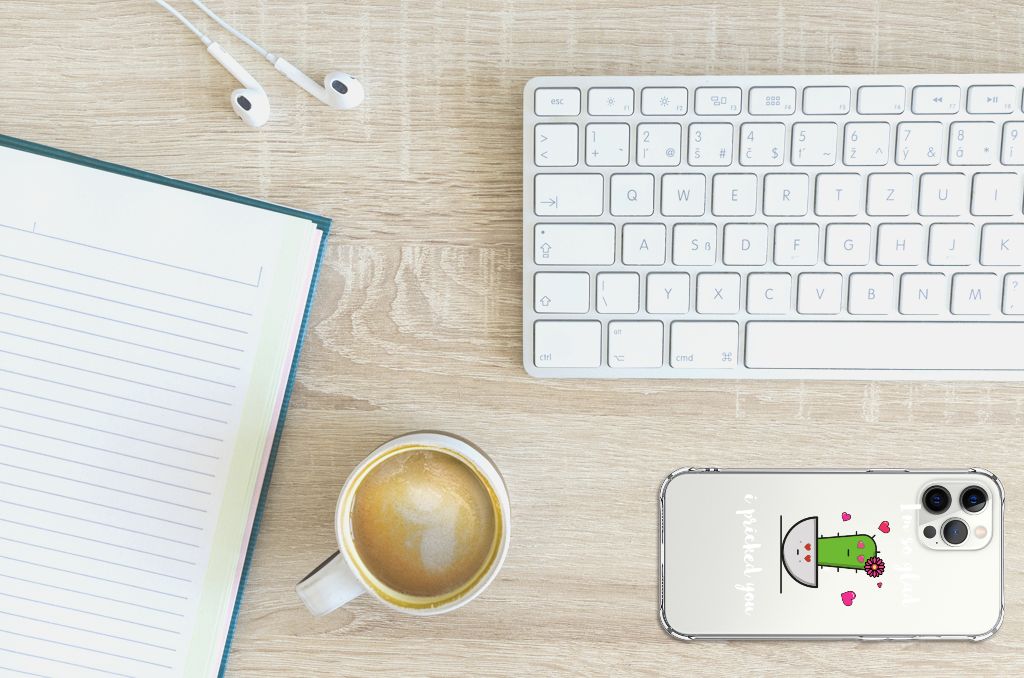iPhone 12 Pro Max Stevig Bumper Hoesje Cactus Glad B2C Telecom