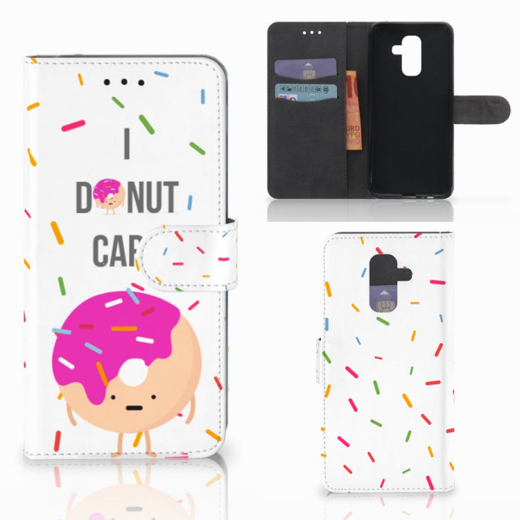 Samsung Galaxy A6 Plus 2018 Book Cover Donut Roze