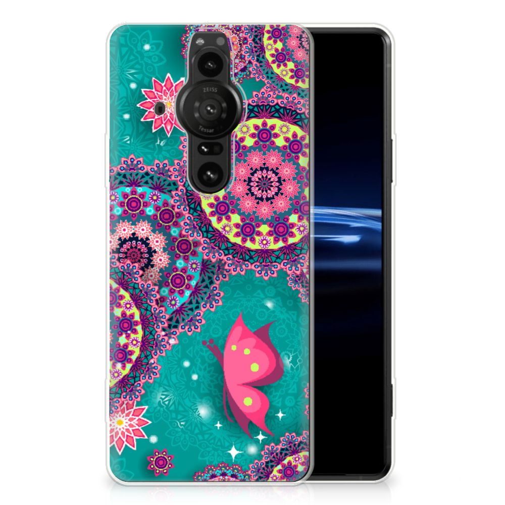 Sony Xperia Pro-I Hoesje maken Cirkels en Vlinders