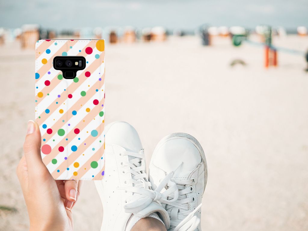 Samsung Galaxy Note 9 Hoesje met Magneet Dots