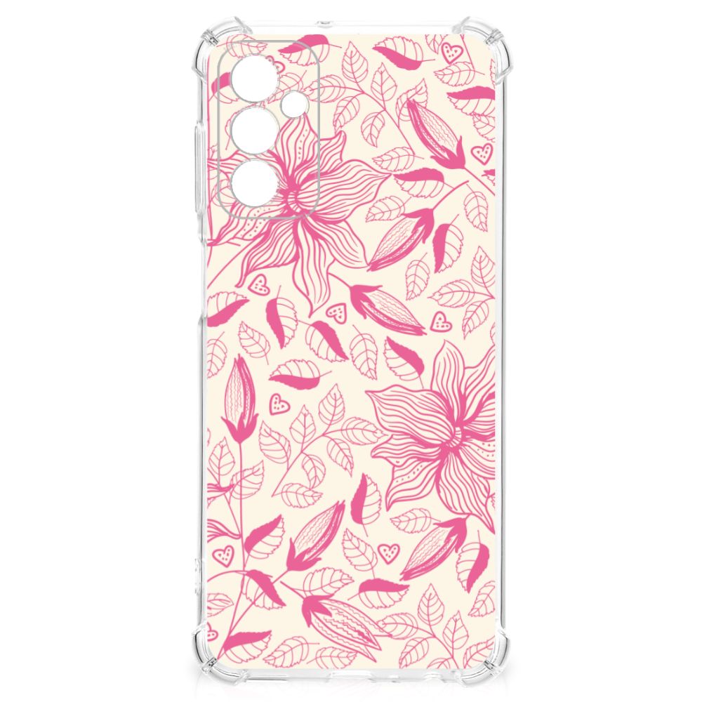 Samsung Galaxy M13 4G | M23 Case Pink Flowers B2C Telecom