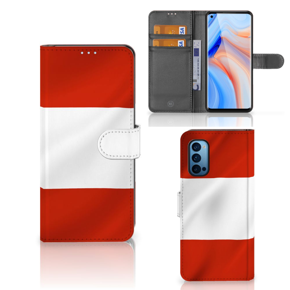 OPPO Reno 4 Pro 5G Bookstyle Case Oostenrijk