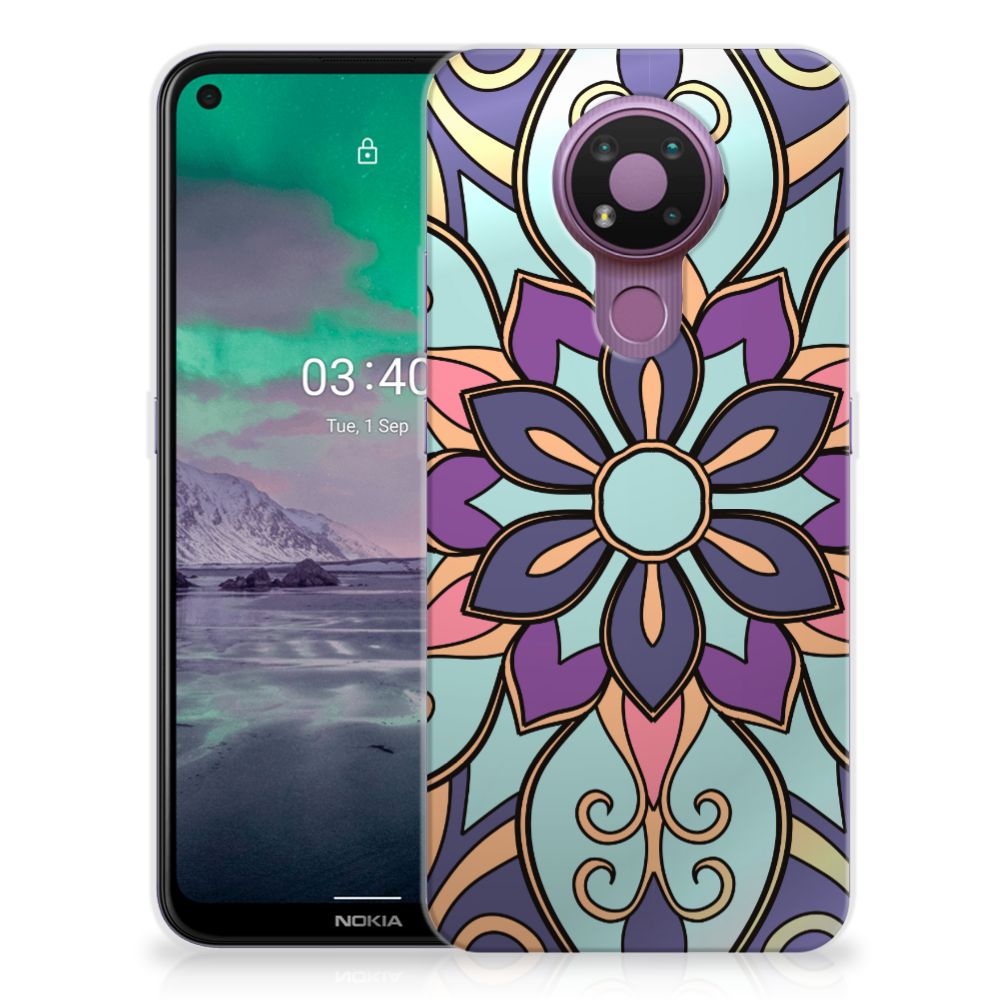 Nokia 3.4 TPU Case Purple Flower B2C Telecom